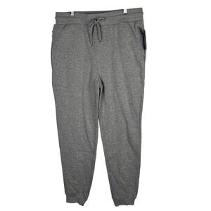 Blue Ice Mens Heather Grey Fleece Jogger Sweatpants JMFP-620HG/S New Small
